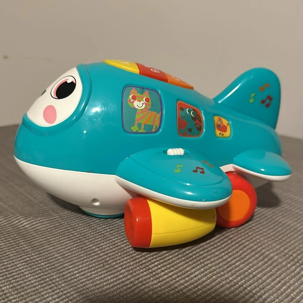 Musical Toy w/ Lights, Electronic Moving Airplane Baby Development Toy